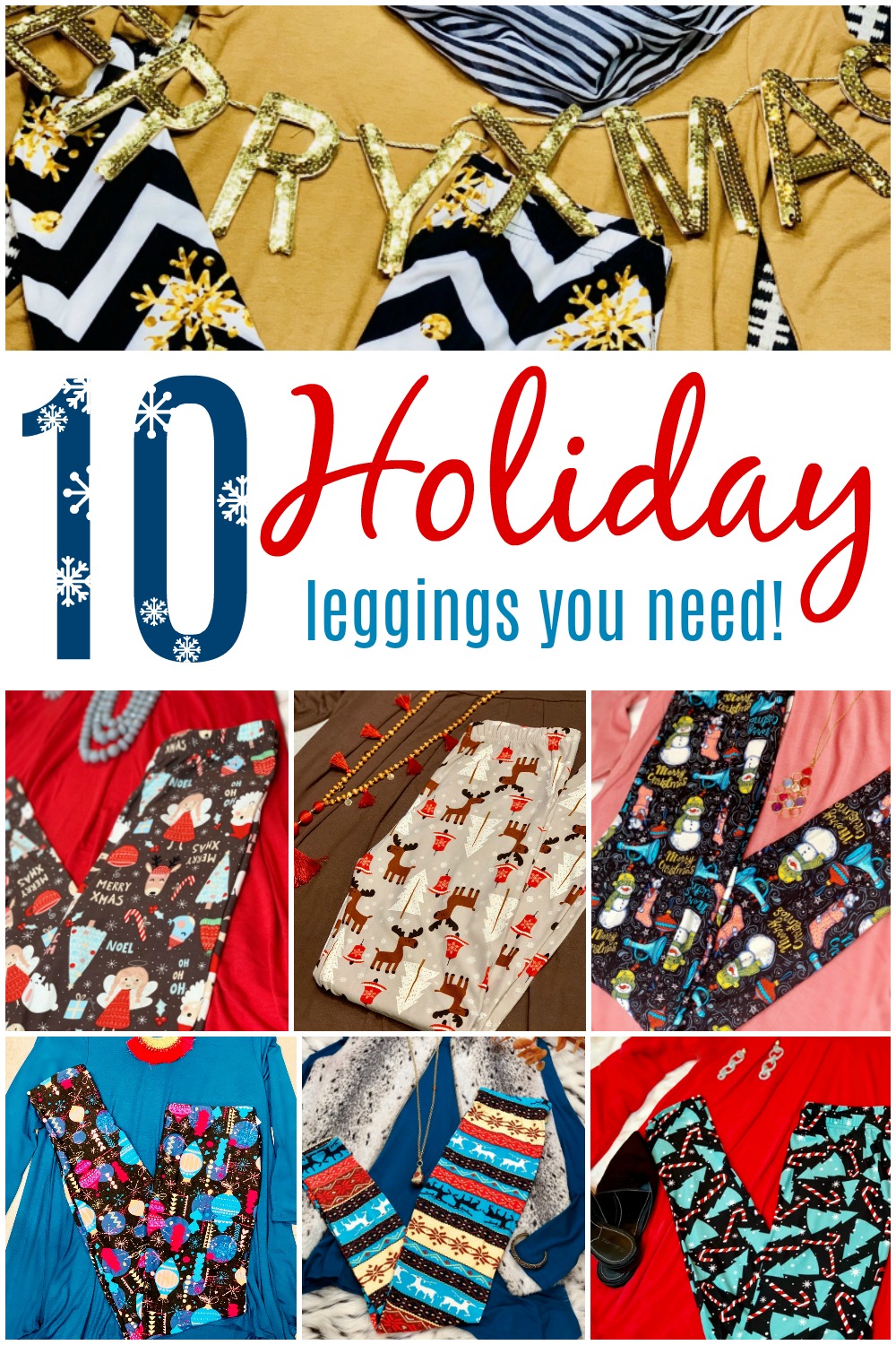 10 Christmas Leggings You Can't Live without! #DreamLeggings #ChristmasforHer