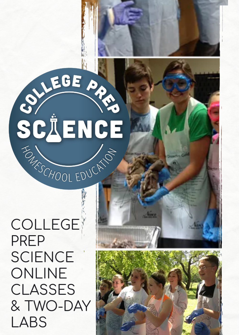 College Prep Science Online Classes for Homeschool Students and 2-Day Lab Intensives in 15 Cities Across the Country 2019-2020 School year