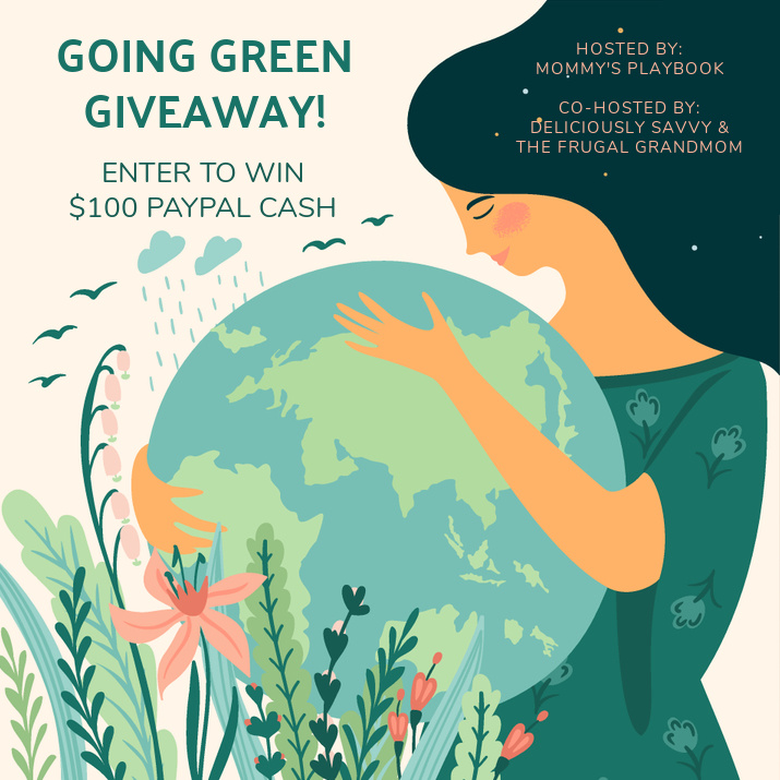 Going Green Earth Day Giveaway Button