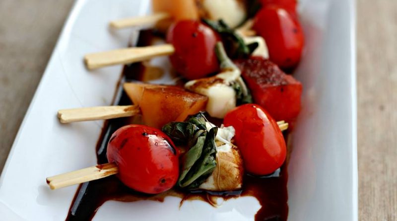 Grilled Caprese Salad on a Stick