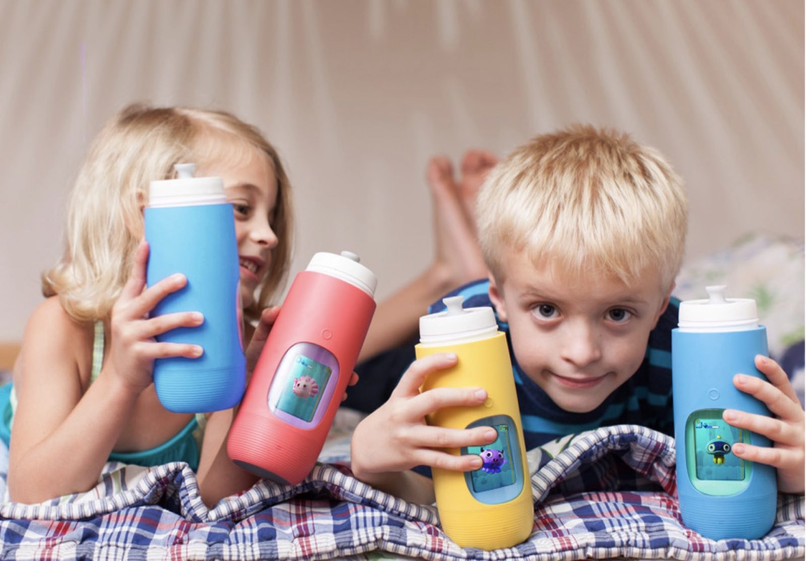 Back to School Must-Haves! Gululu Interactive Water Bottle with Hydration Tracking App for Parents! This great water bottle even has school-time settings!