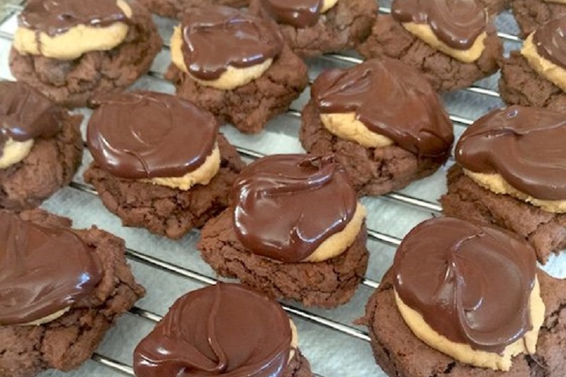Buckeye Brownie Cookies