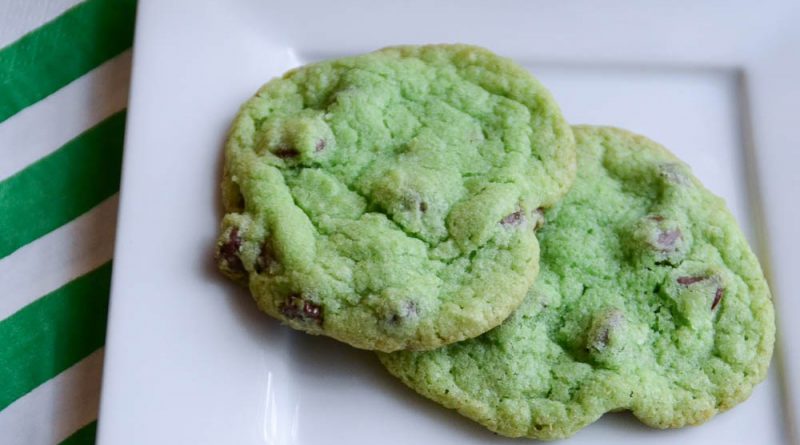 Peppermint Chocolate Chip Cookies