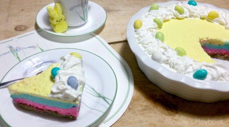 3 Layer No-Bake Cheesecake for Easter #Easter #EasterDesserts #Cheesecake