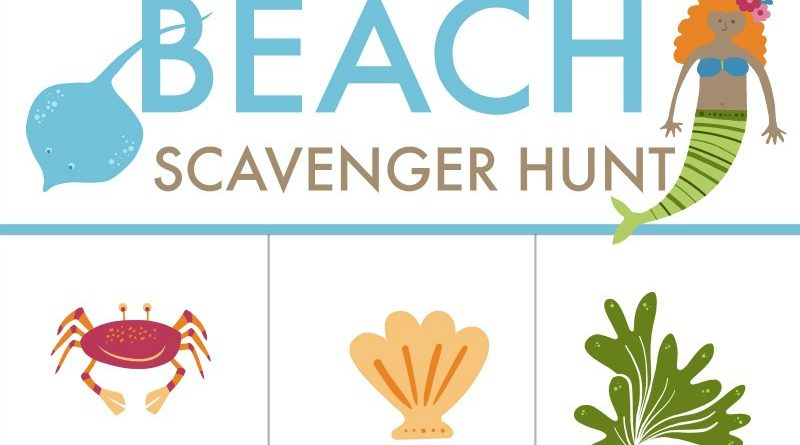 Free Printable Worksheet Scavenger Hunt for Your Next Beach Trip! Must-have for your Family's Beach Vacation! #BeachVacation