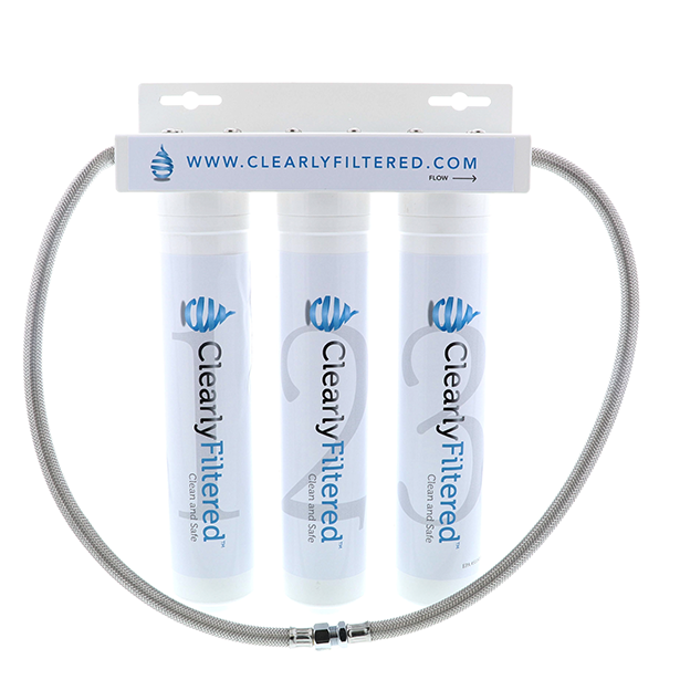 Clean & Safe 3-Stage Under-the-Sink Filter System #CleanWater #220Contaminants #Contaminant #ClearlyFiltered #WaterFilter #HealthyLiving #Health