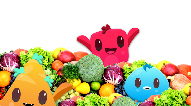 Free App for Kids that teaches nutrition and how to eat healthy foods! Feed Huey colorful fruits and vegetables and earn rewards!