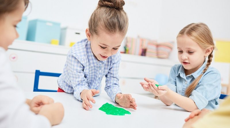 Playing with Slime at School! #SensoryPlay #SensoryFun