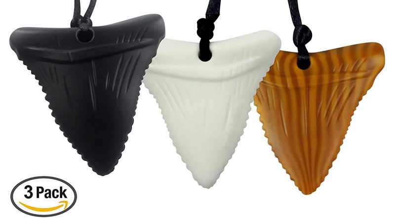 NEW Three Pack Shark Tooth Teething Necklaces! Food grade BPA Free Silicone! #Teething #Baby #SensoryProcessingDisorder