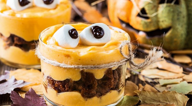 Monster Brownie Cup Recipe #Halloween #MonsterFun #Recipes #MommysPlaybook