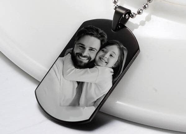 PicturesonGold.com #PhotoEngraved #Jewelry #FathersDay #Gift
