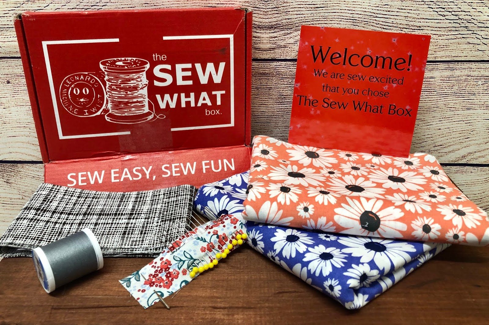 Sew What Box Monthly Subsciption Box from TaylarMade Tailoring #SewWhatBox #BTS2019