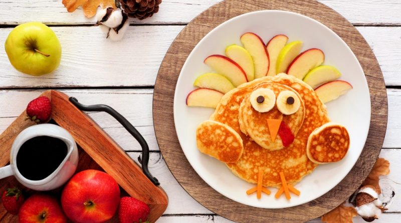 Thanksgiving Breakfast Turkey Pancake