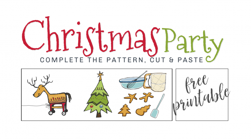 Christmmas Party Cut Paste