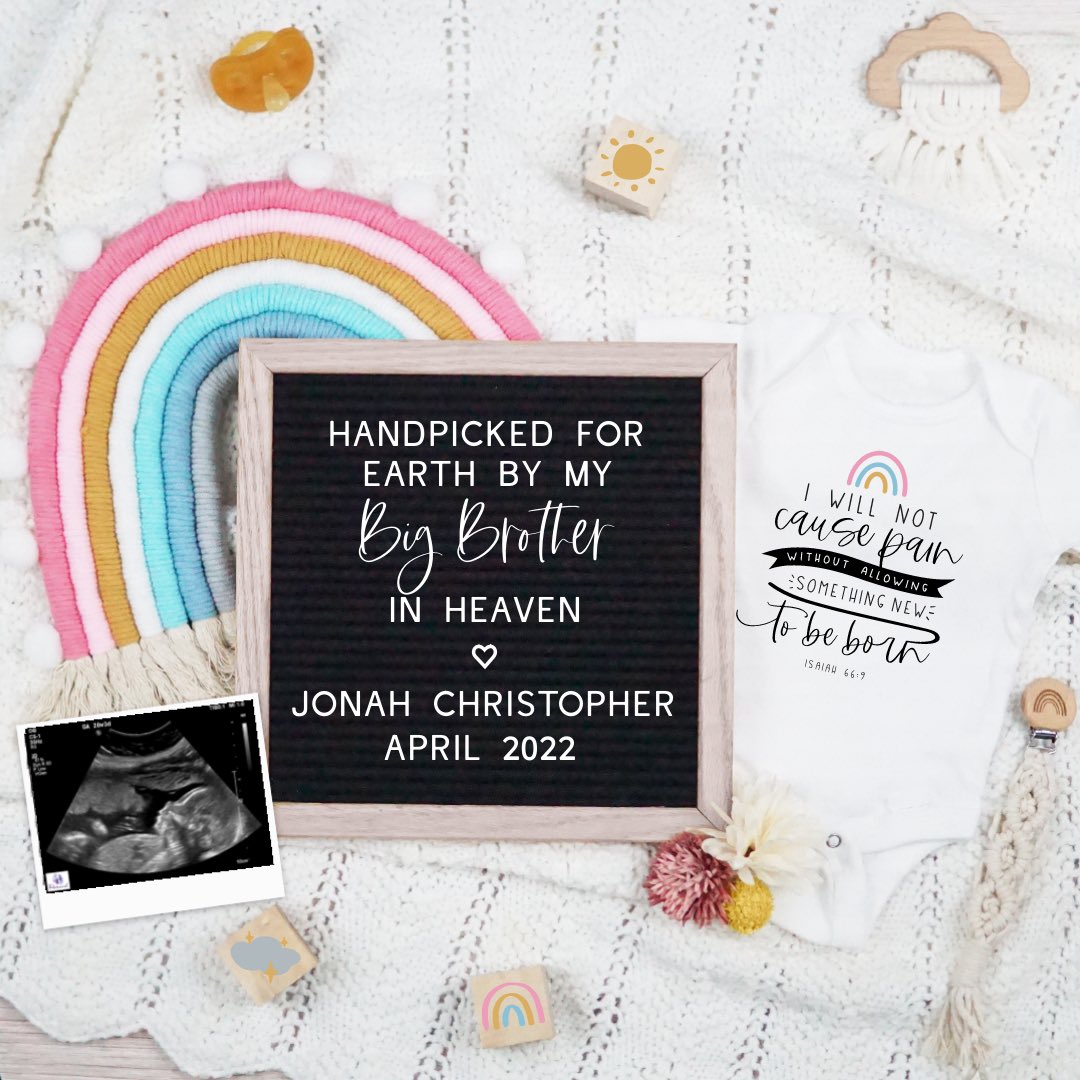Digital Pregnancy Announcements from Minny Prints Etsy