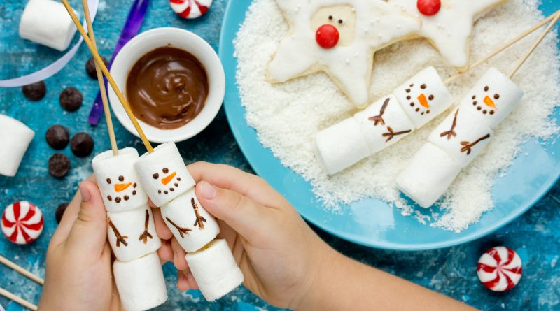 Easy Homemade Snowman Marshmallow Treat